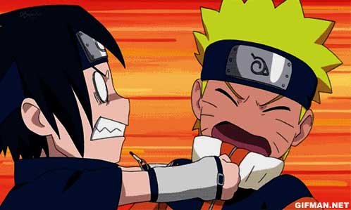Naruto e Sasuke em 03 Gifs Engraçados!
