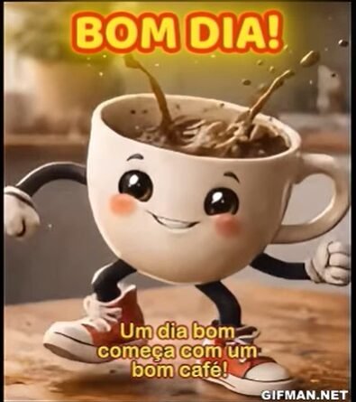 GIF de Bom Dia com Café Animado – Um Dia Bom Começa com um Bom Café 1
